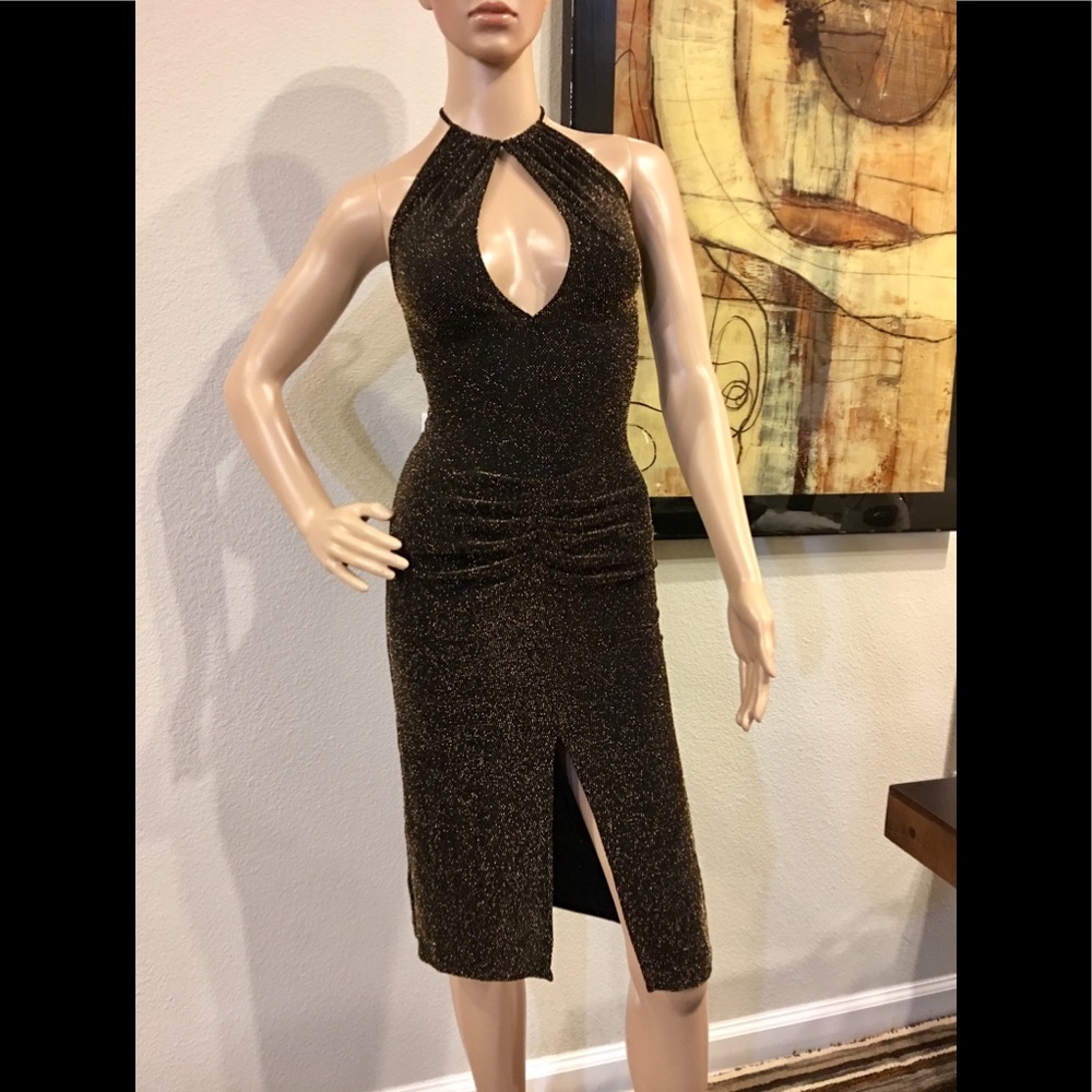 Express Black and Gold Dress New Years dress